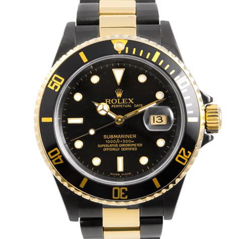 fake rolex submariner two tone dlc pvd|rolex sea dweller submariner.